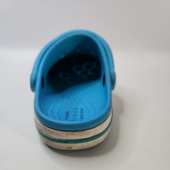 Crocs Men's Women's Bayaband Clog Slip On Size M4 W6 Digital Aqua White - Picture 11 of 15